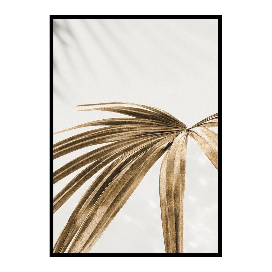Poster Gallerix Golden Palm Leaves