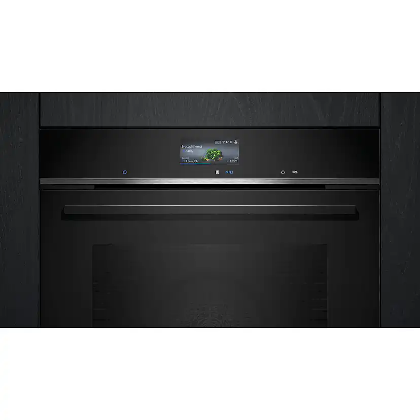 Inbyggnadsugn Siemens iQ700 HB776G3B2S Svart med Smart Uppkoppling