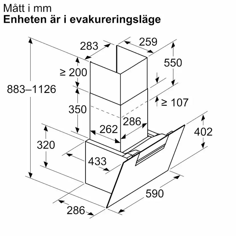 Köksfläkt Bosch DWK67FN60 Serie 4 Vägghängd 60 cm Svart med WiFi