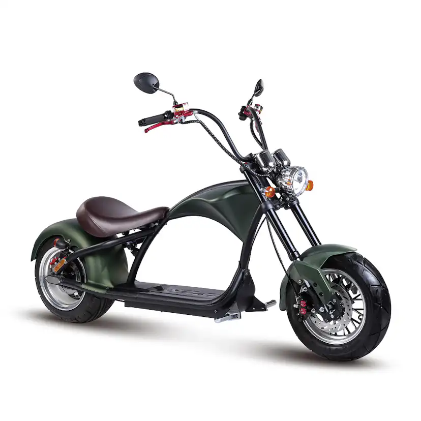 Elscooter Gardeney Båge Elsparkcykel 2000W Mörkgrön 45 km/h