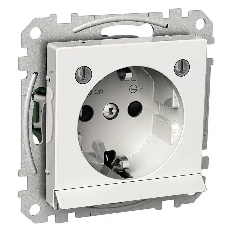 Vägguttag Schneider Electric Exxact Orienteringsljus