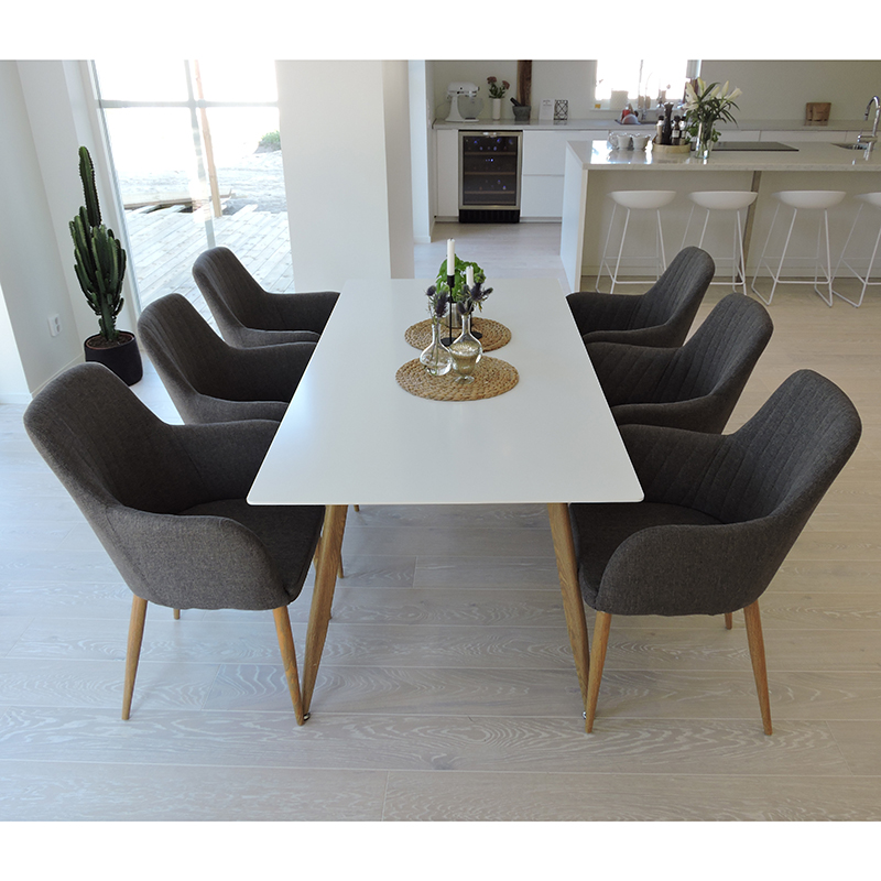 Matgrupp Venture Home Pelle Casper med 6 Stolar