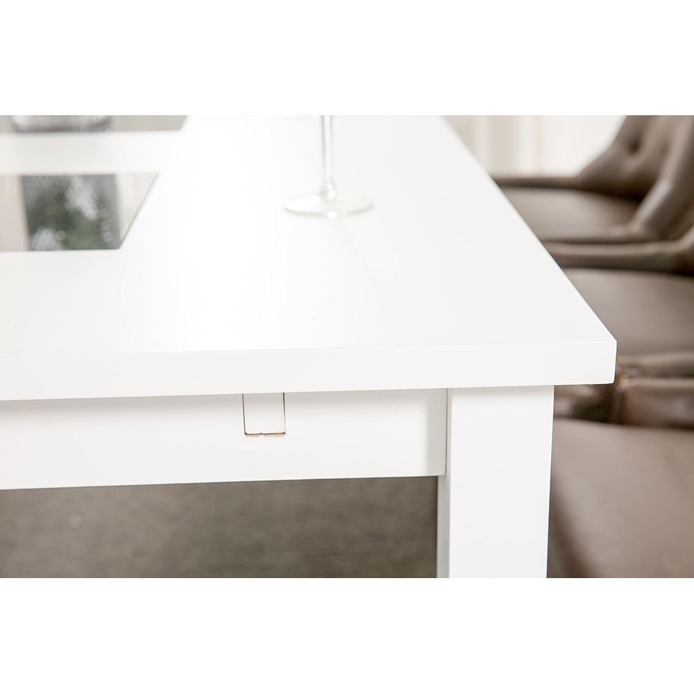 Matgrupp In Living Jasmin 180 cm med 6 Tuva Fåtölj Vit/Brun