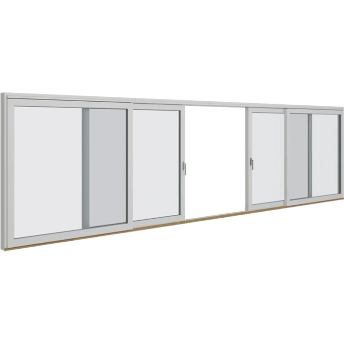 Skjutpartier Elitfönster Aluminium 4-delad