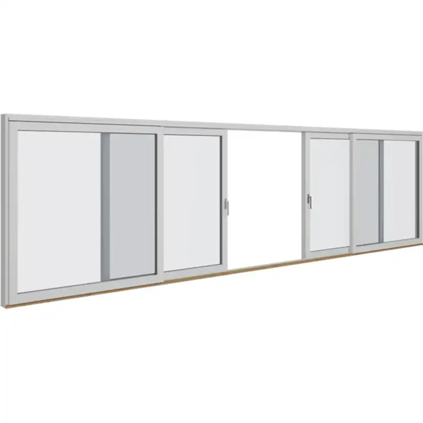 Skjutpartier Elitfönster Aluminium 4-delad