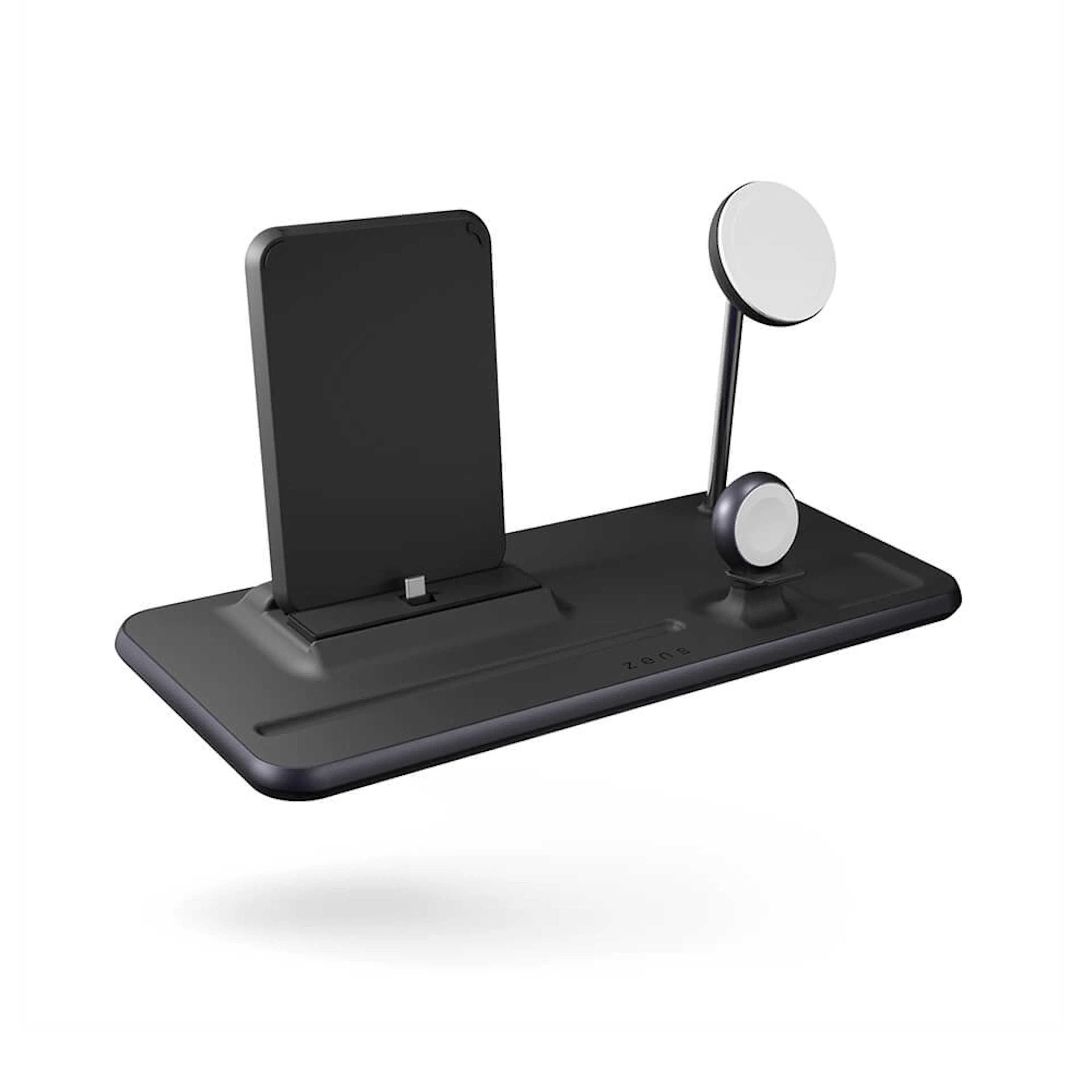 Trådlös Laddare Zens 4-i-1 Magnetisk + Klocka + iPad