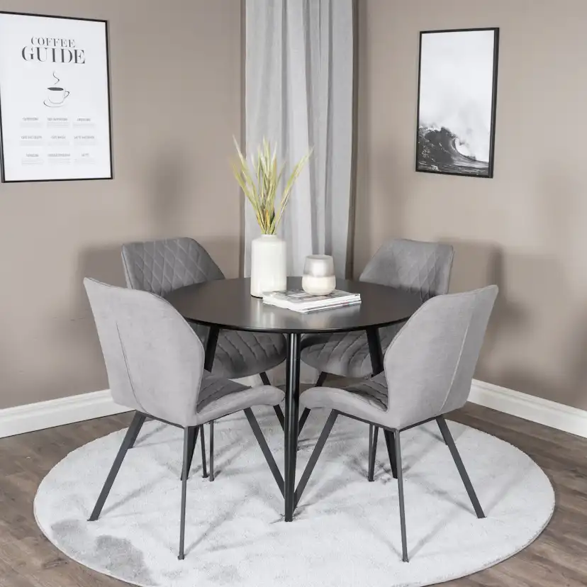 Matgrupp Venture Home Plaza med 4st Gemma Stolar