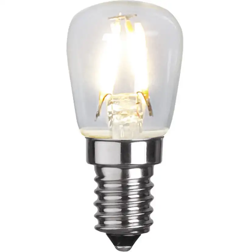 LED-lampa Star Trading Filament E14 ST26 Klar 1,3W 2-pack