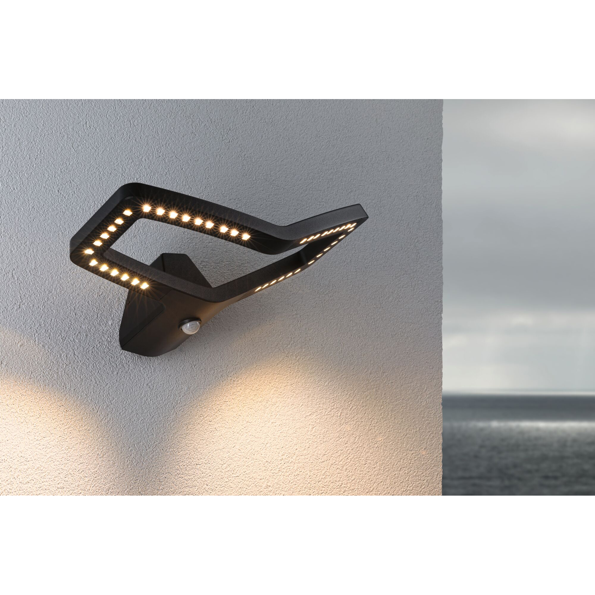 Fasadbelysning LED Paulmann Alara med Skymningsstyrd rörelsedetektor IP44 230V