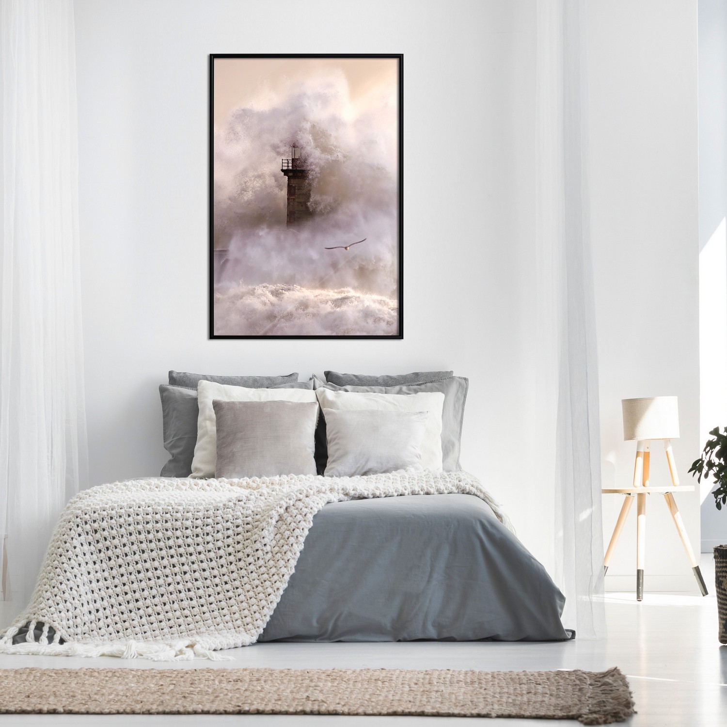Affisch - Storm [Poster] 30x45 Svart ram, 30x45 cm