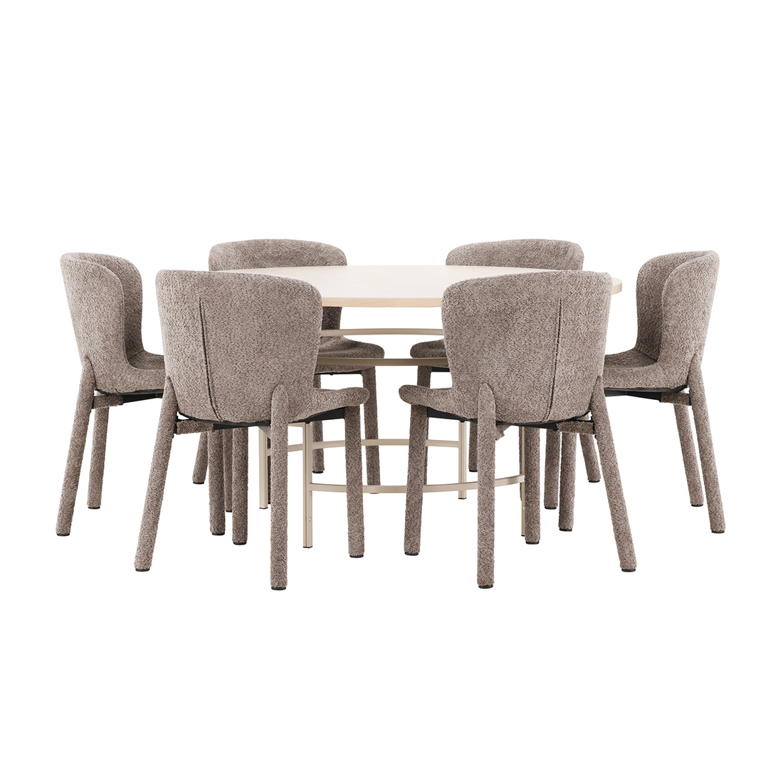 Matgrupp Venture Home Copenhagen Ø140 cm med 6st Astoria Matstolar