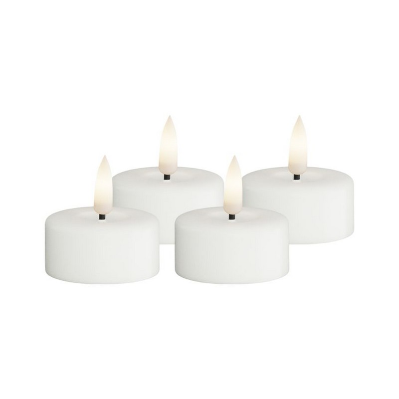 LED-Värmeljus DeluxeHomeart 3,5x4 cm 4-pack