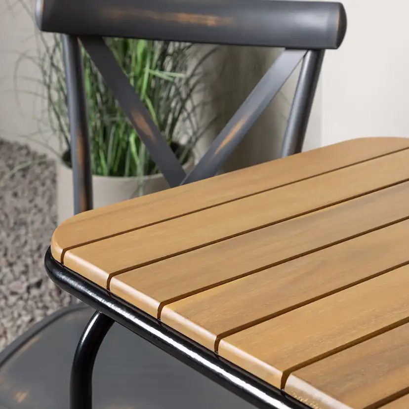Cafégrupp Venture Home Holmbeck Bord med 2 Tablas Stolar