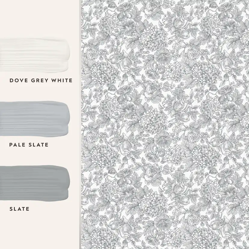 Tapet Laura Ashley Louise Slate Grå 119859