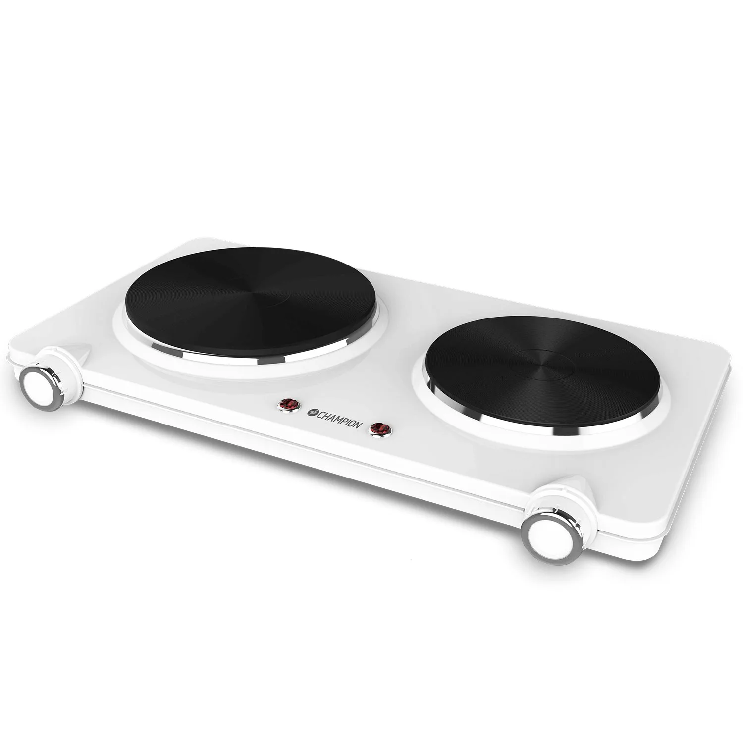 Kokplatta Champion Dubbel 180mm + 150mm 2250W KP210 Vit