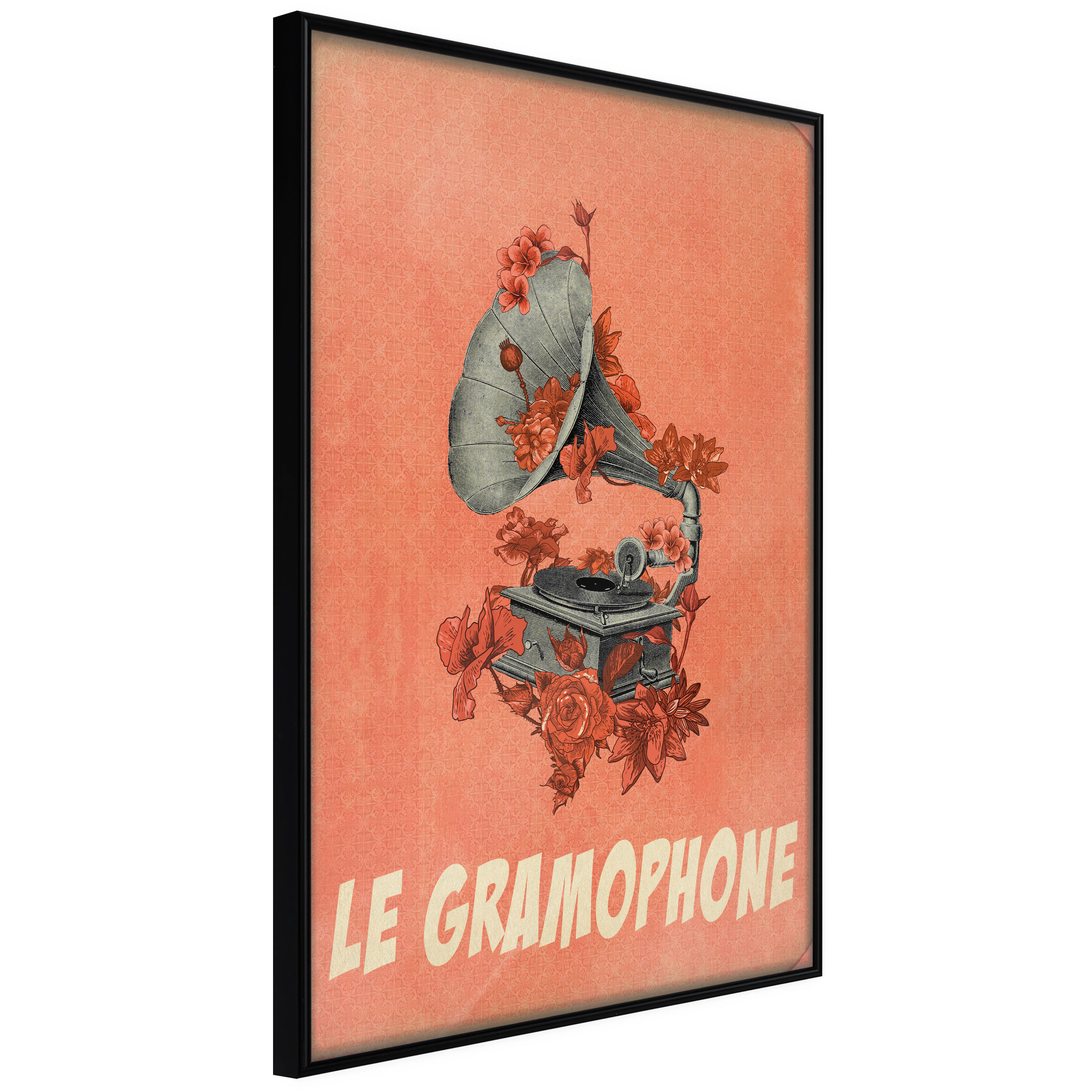 Affisch - Gramophone [Poster] 40x60 Svart ram, 40x60 cm