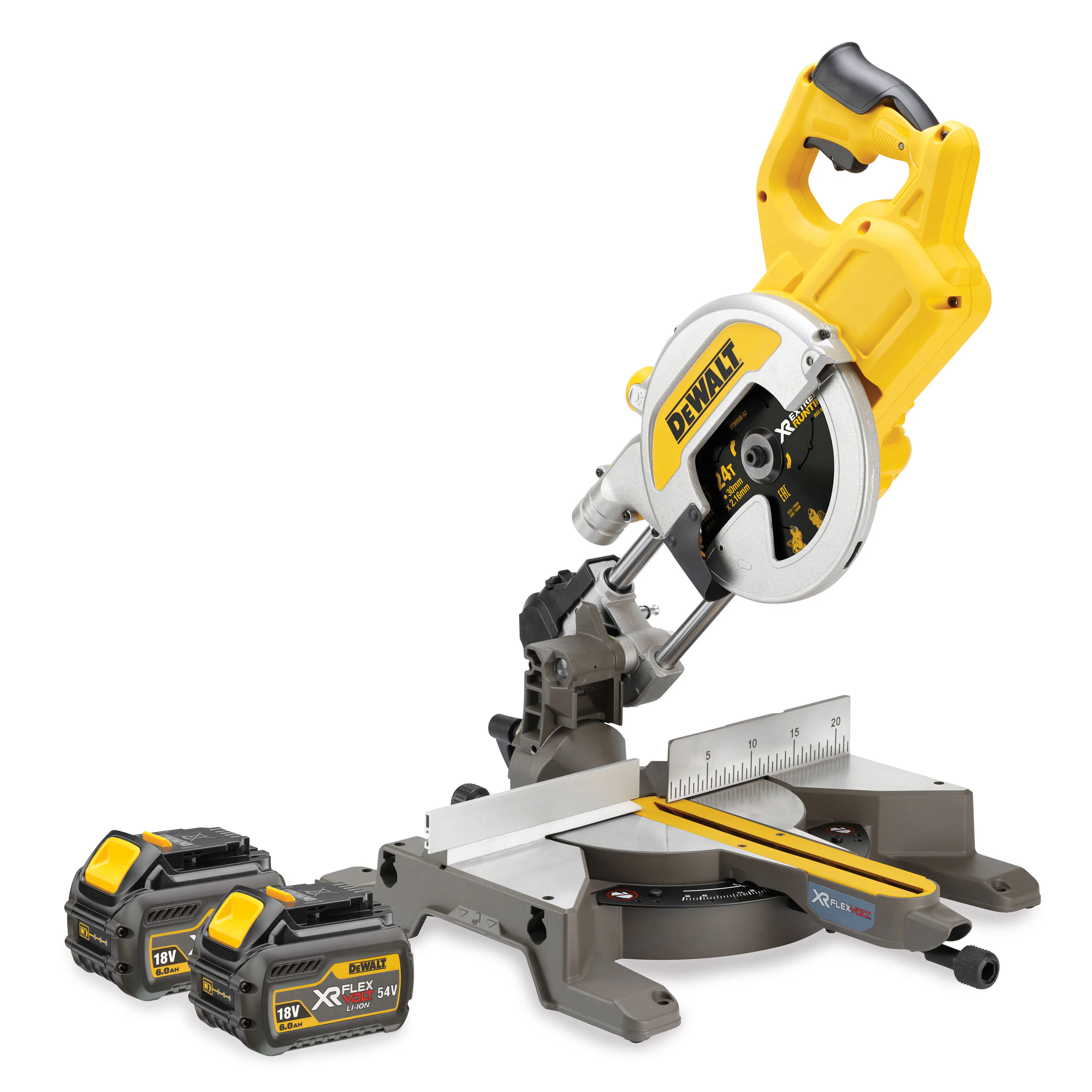 Kap- och Gersåg Dewalt DCS777T2-QW Med batteri och laddare 54 V