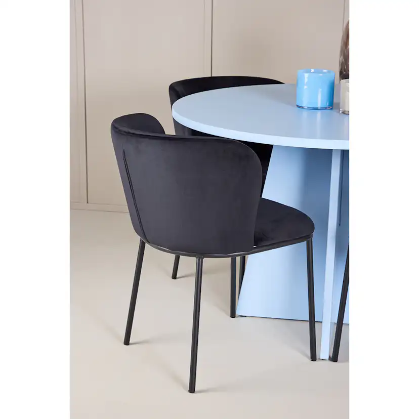 Matgrupp Venture Home Bootcut Ø110 cm med 4st Edina Matstolar