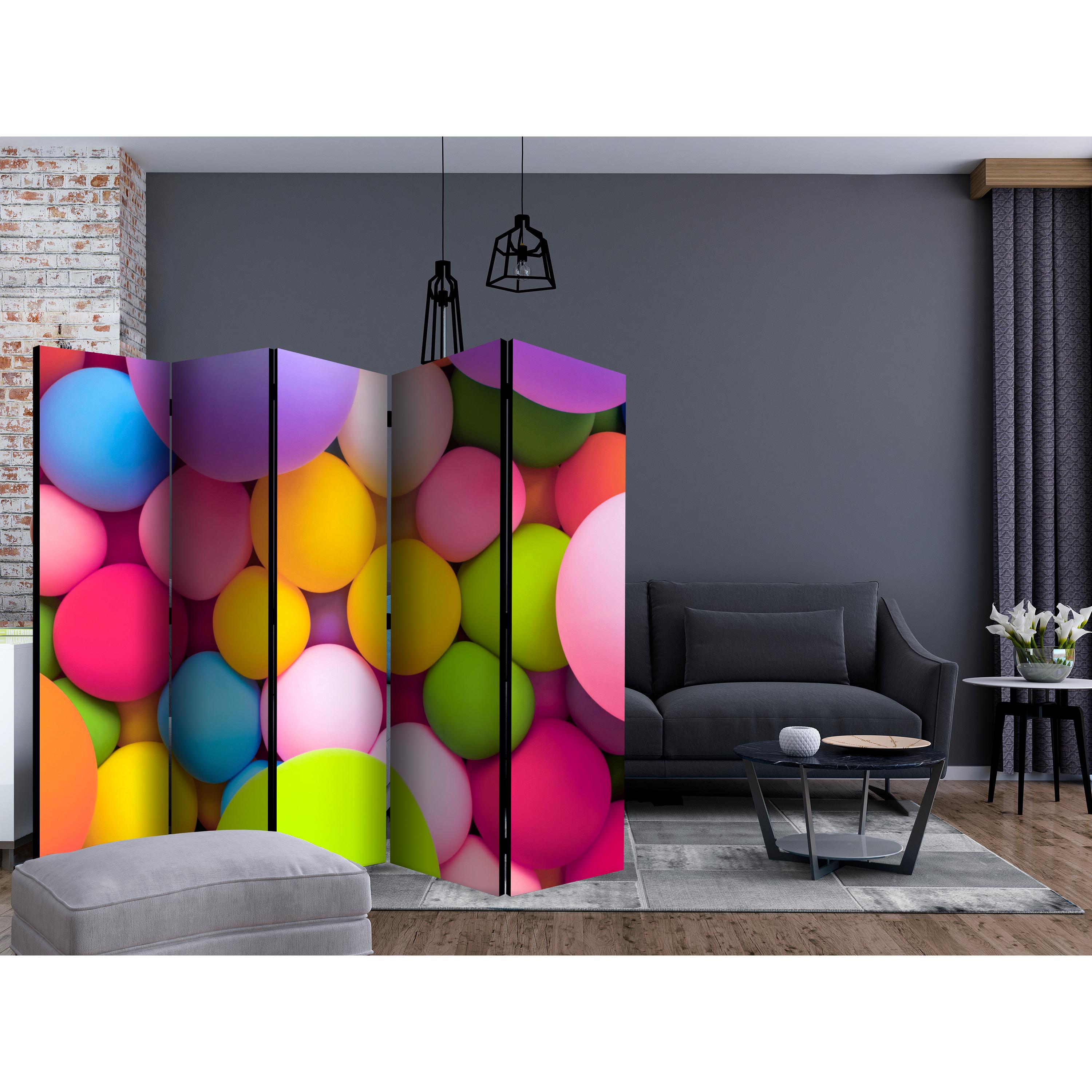 Rumsavdelare Skärmvägg Arkiio Colourful Balls II 225x172 cm