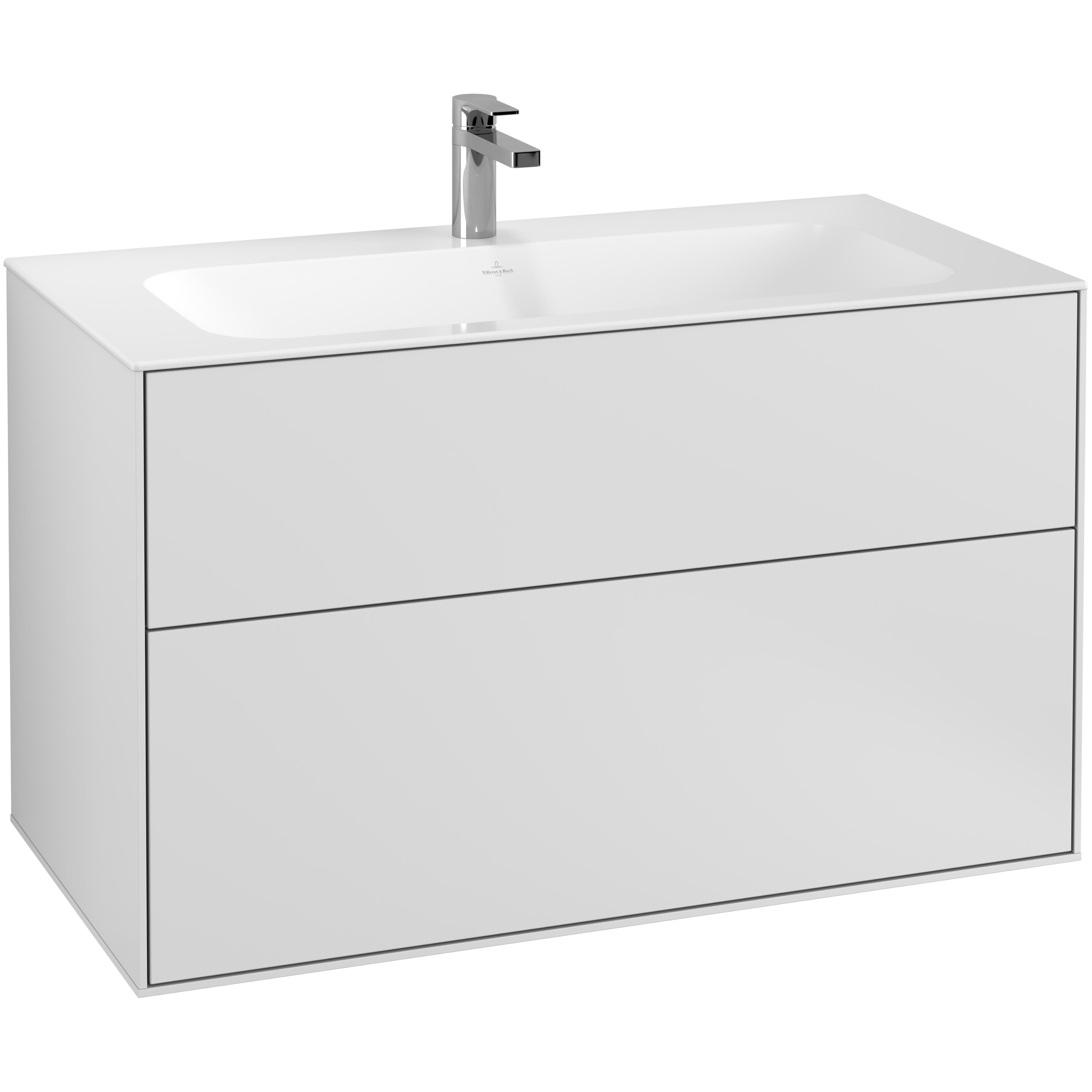 Tvättställsskåp Villeroy & Boch Finion med 2 Lådor för Inbyggt Tvättställ