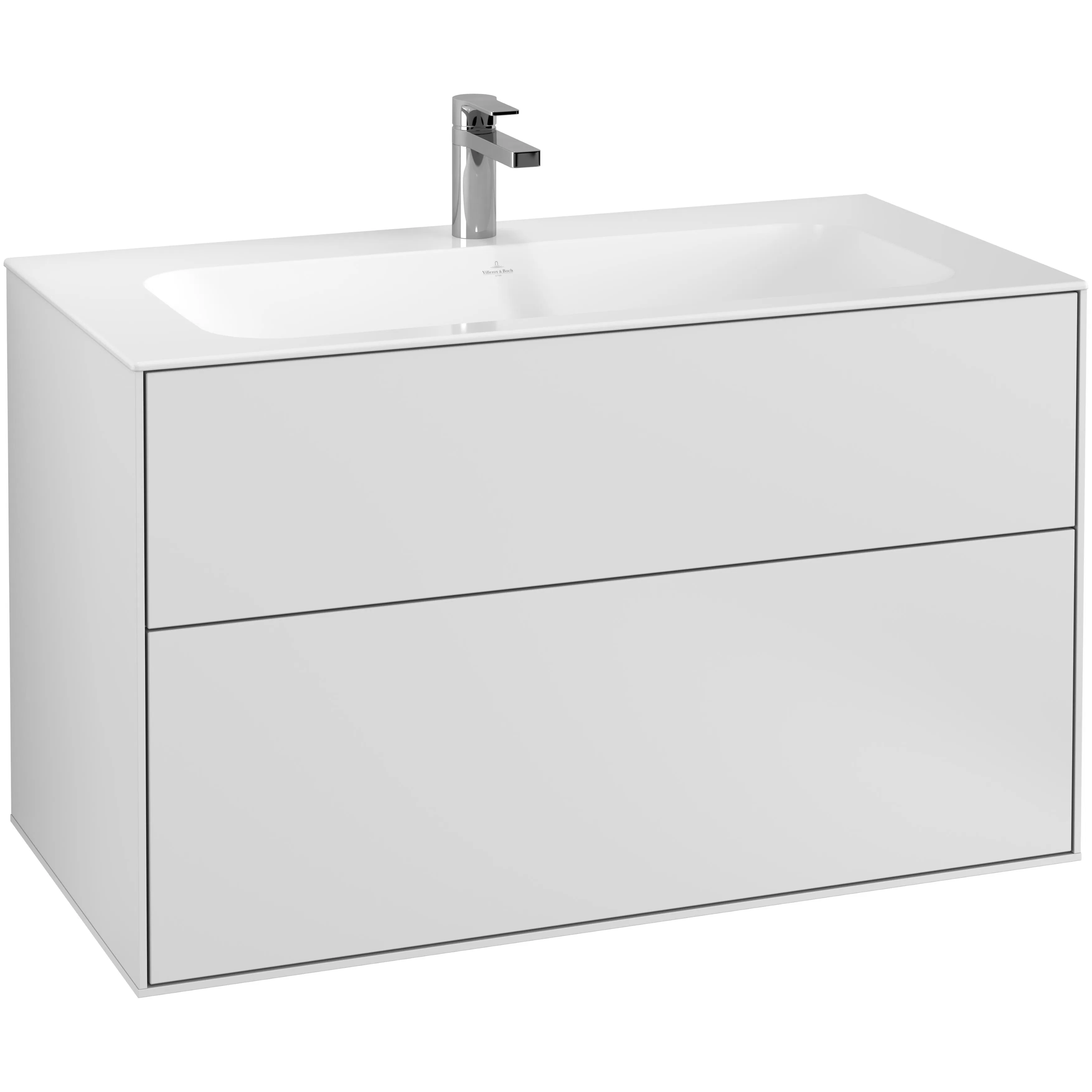 Tvättställsskåp Villeroy & Boch Finion med 2 Lådor för Inbyggt Tvättställ