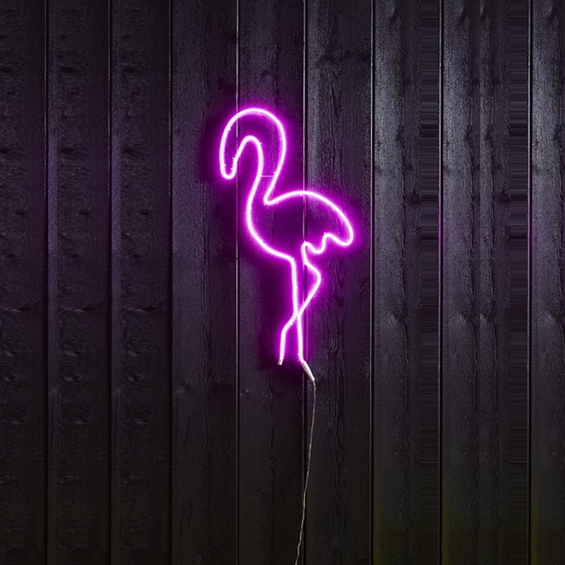 Siluett Star Trading FlatNeon Flamingo