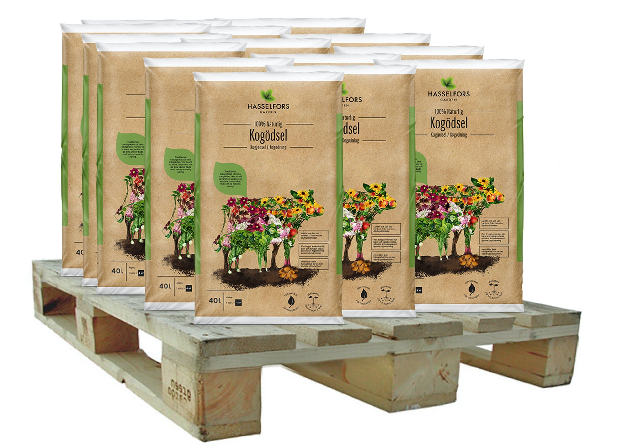 Plantera jordgubbar - Kogödsel