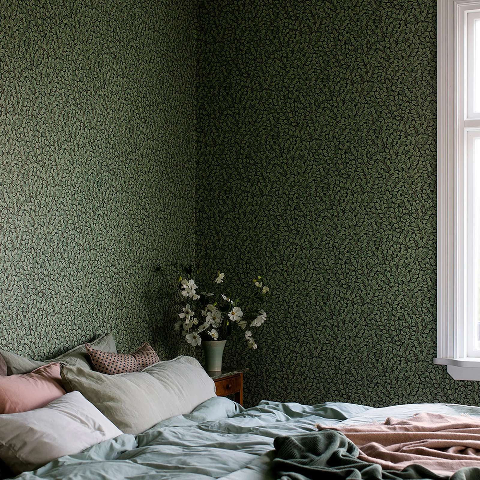 Tapeter sovrum Falsterbo III Hazel