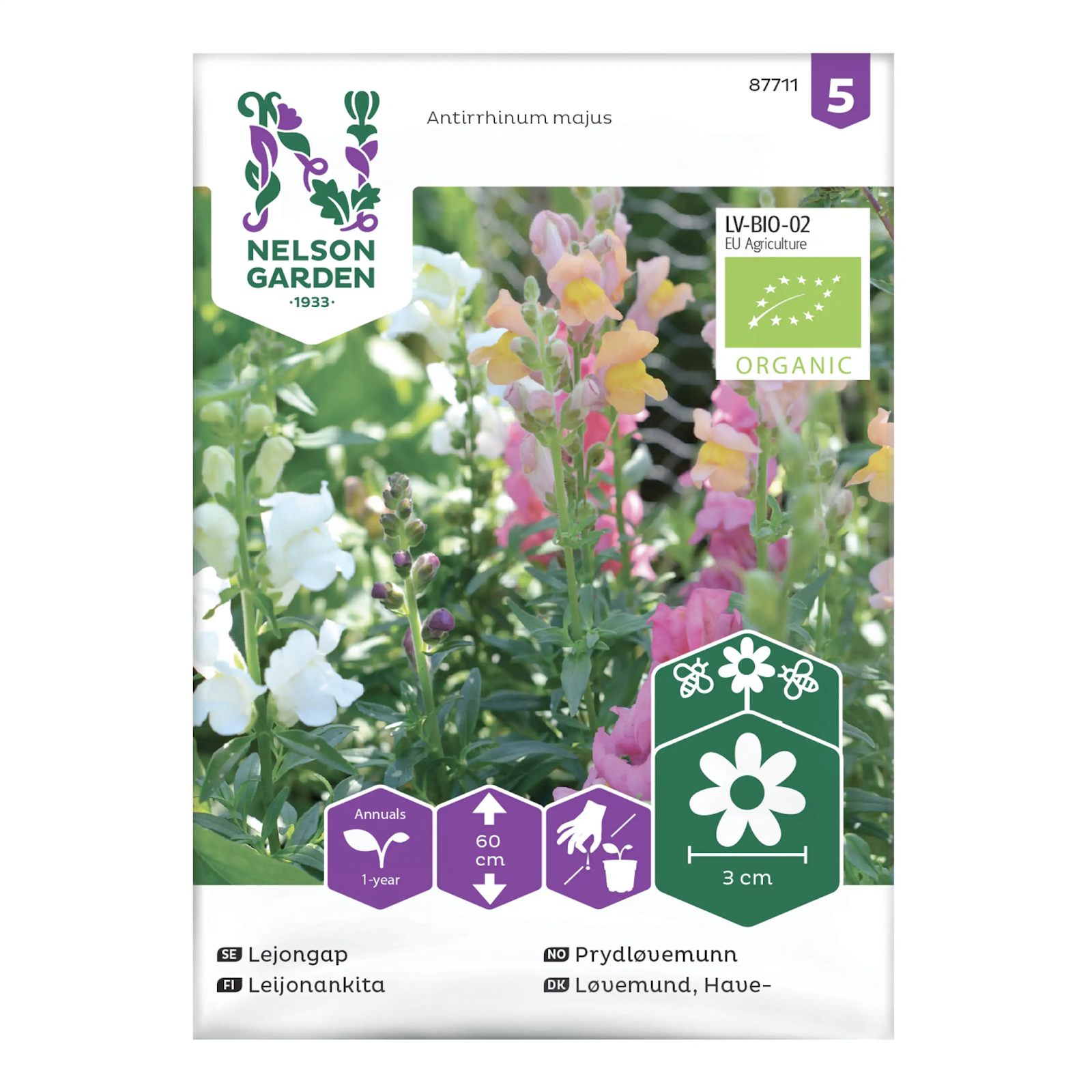 Odla i pallkrage lejongap