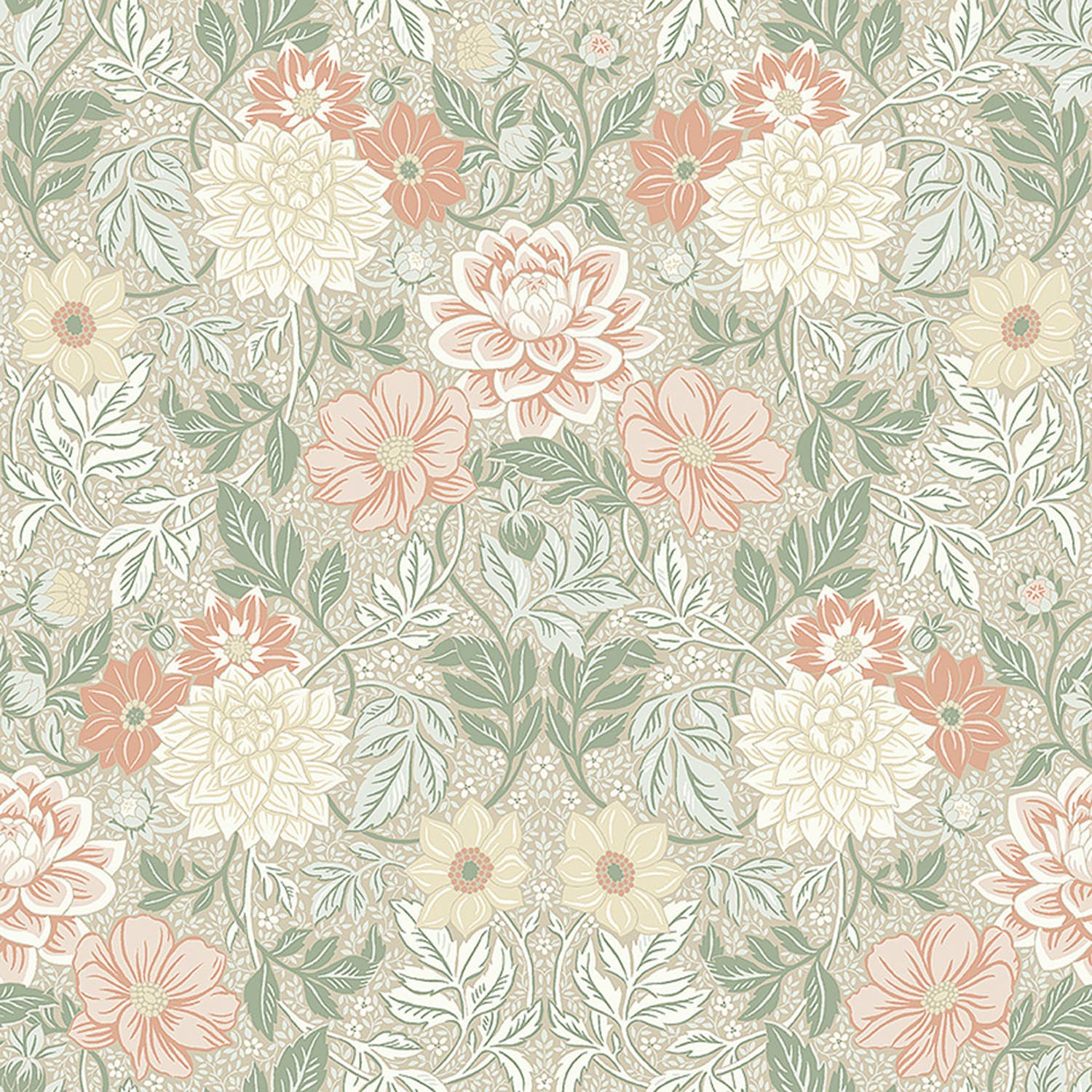 Kökstapeter Dahlia Garden