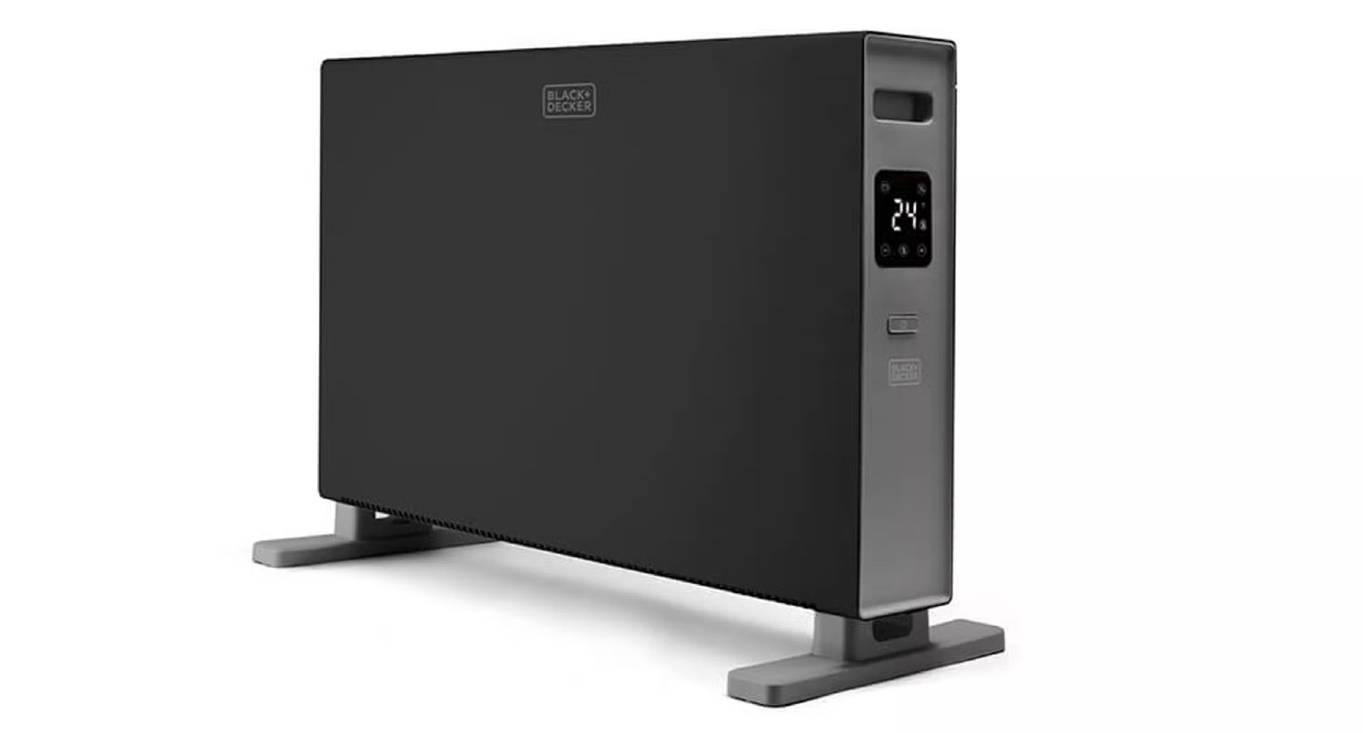 Värmefläkt för uterum - Konvektorelement Black+decker 2000W Digital Svart