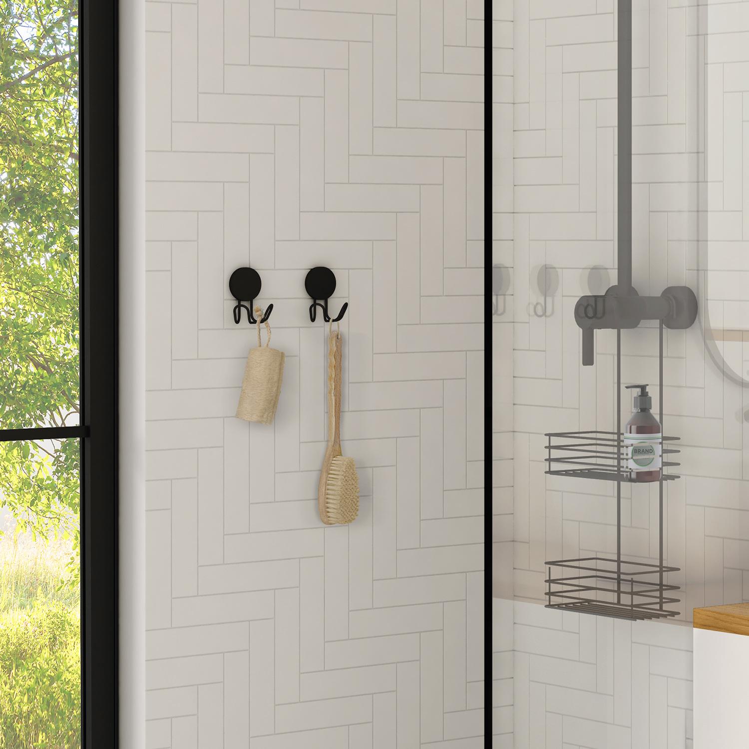 Snygga krokar - Självhäftande dubbelkrok B356