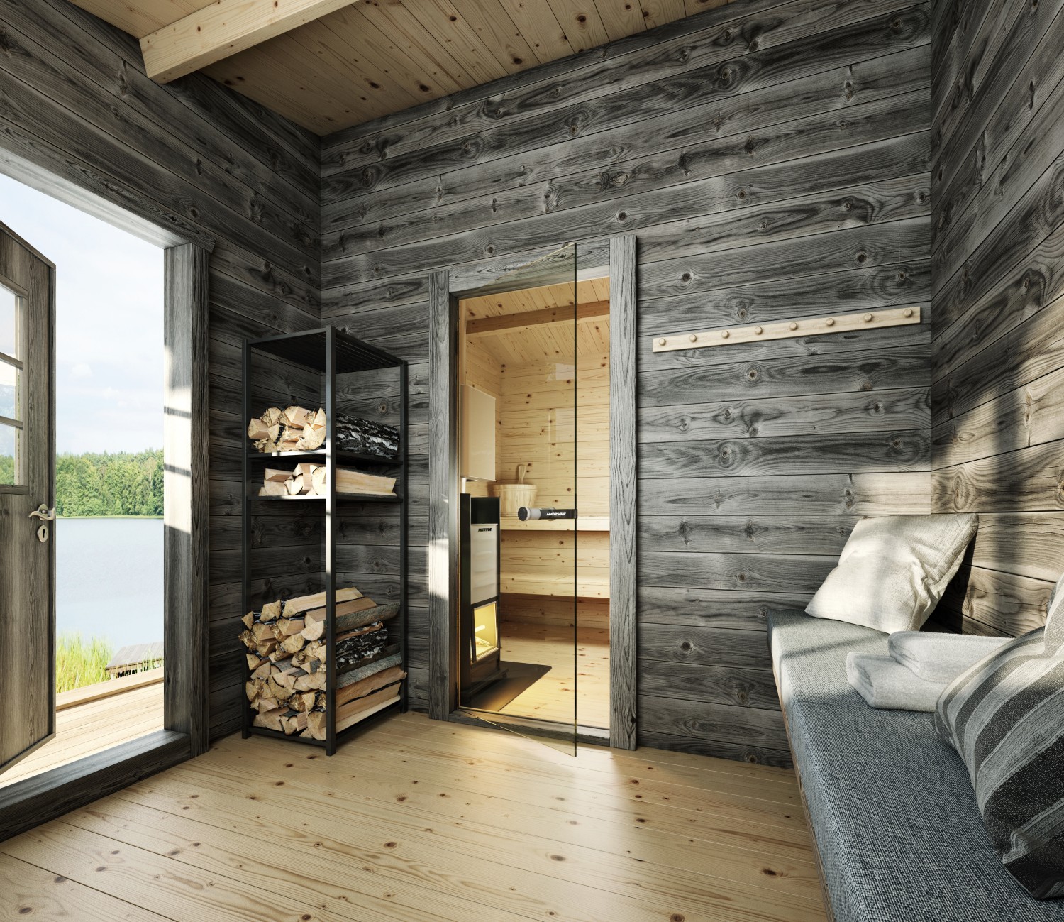 Bastustuga med relax - Bastustuga Bräska 10 kvm