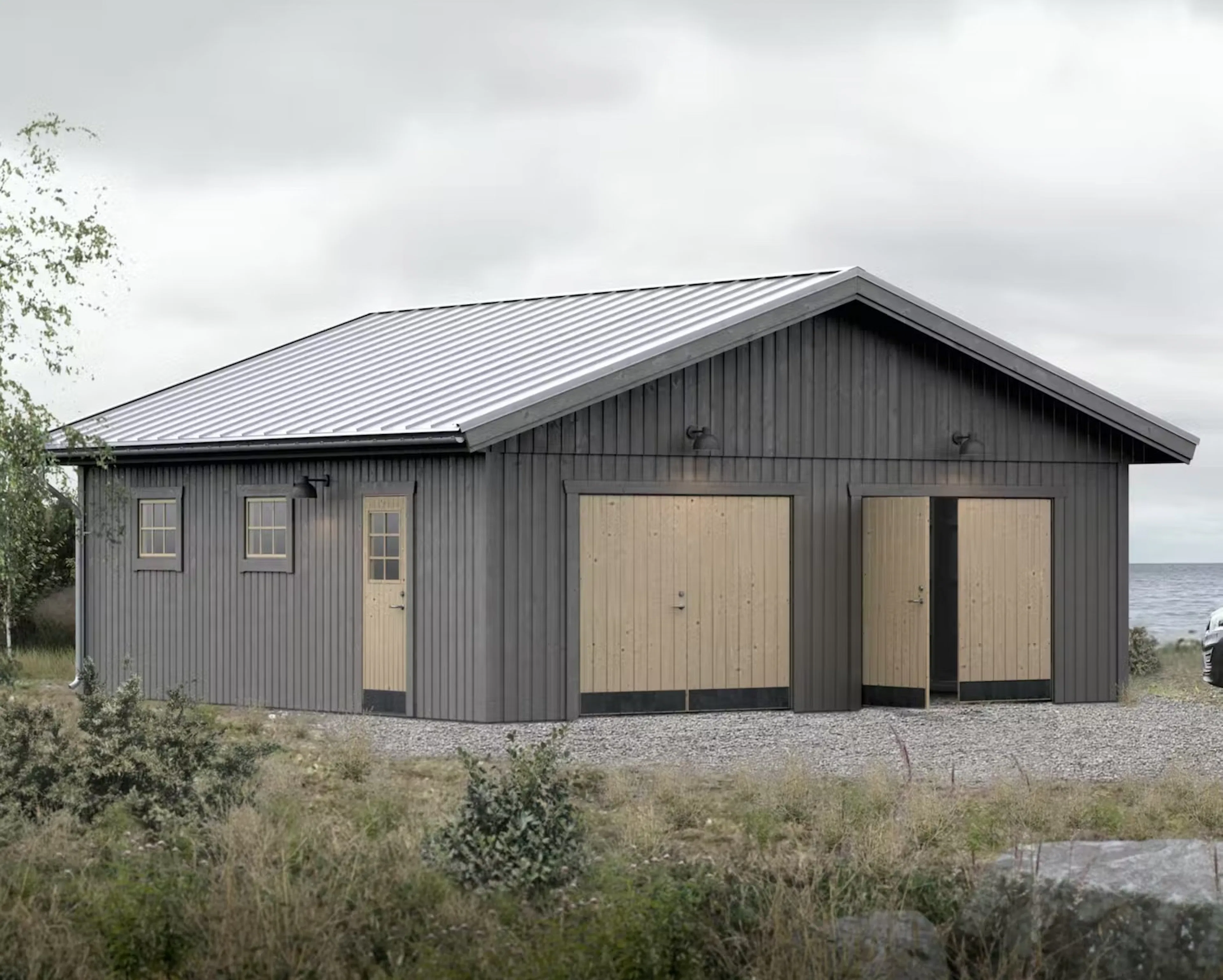 Bygga garage - kostnad för monteringsfärdiga garage eller lösvirke