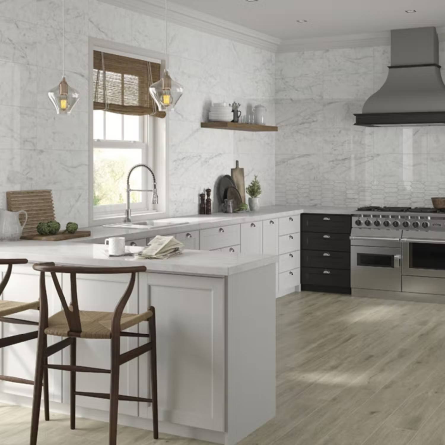 Kakel kök inspiration - Marmor kakel kök