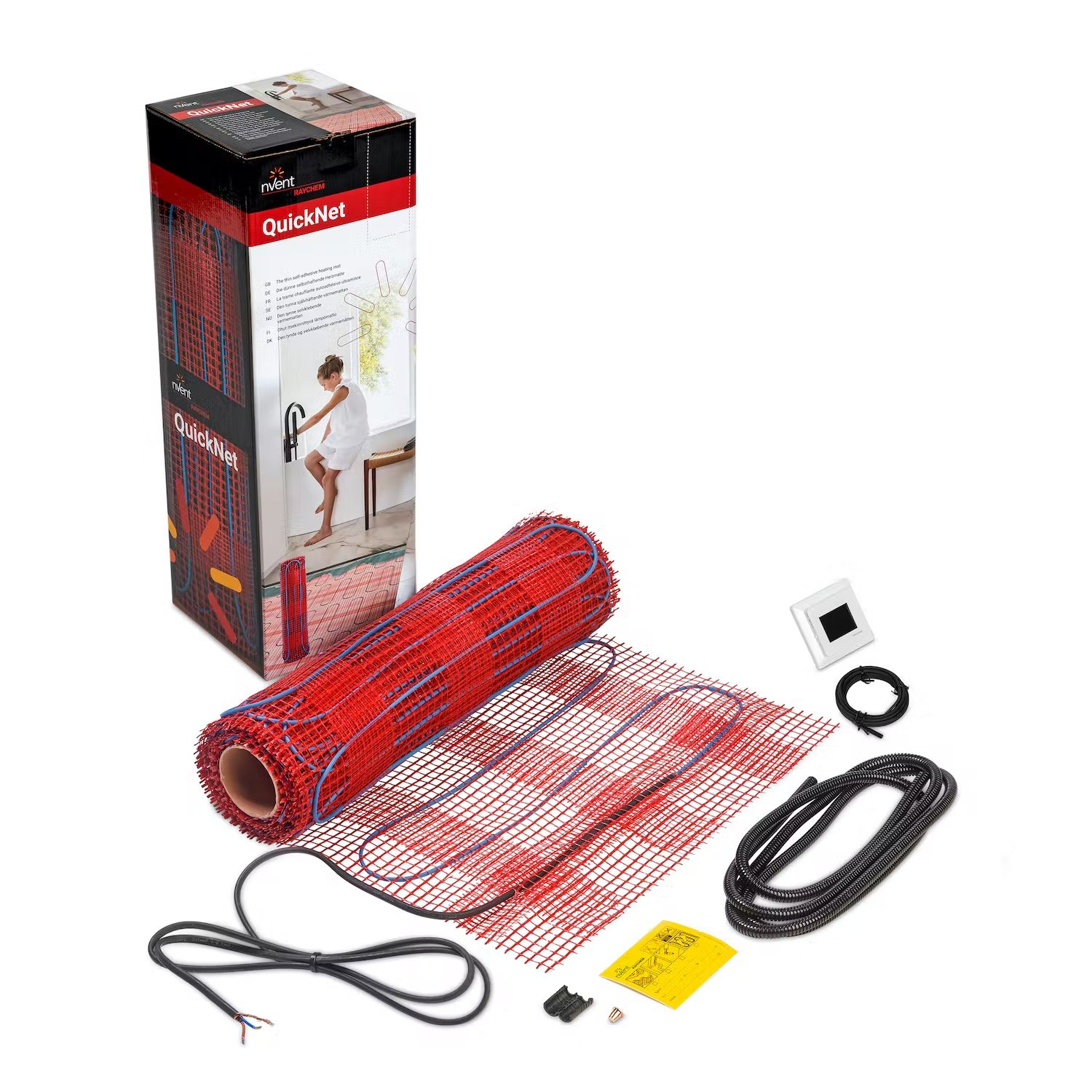Golvvärme trägolv - Golvvärmematta Raychem Quicknet 90