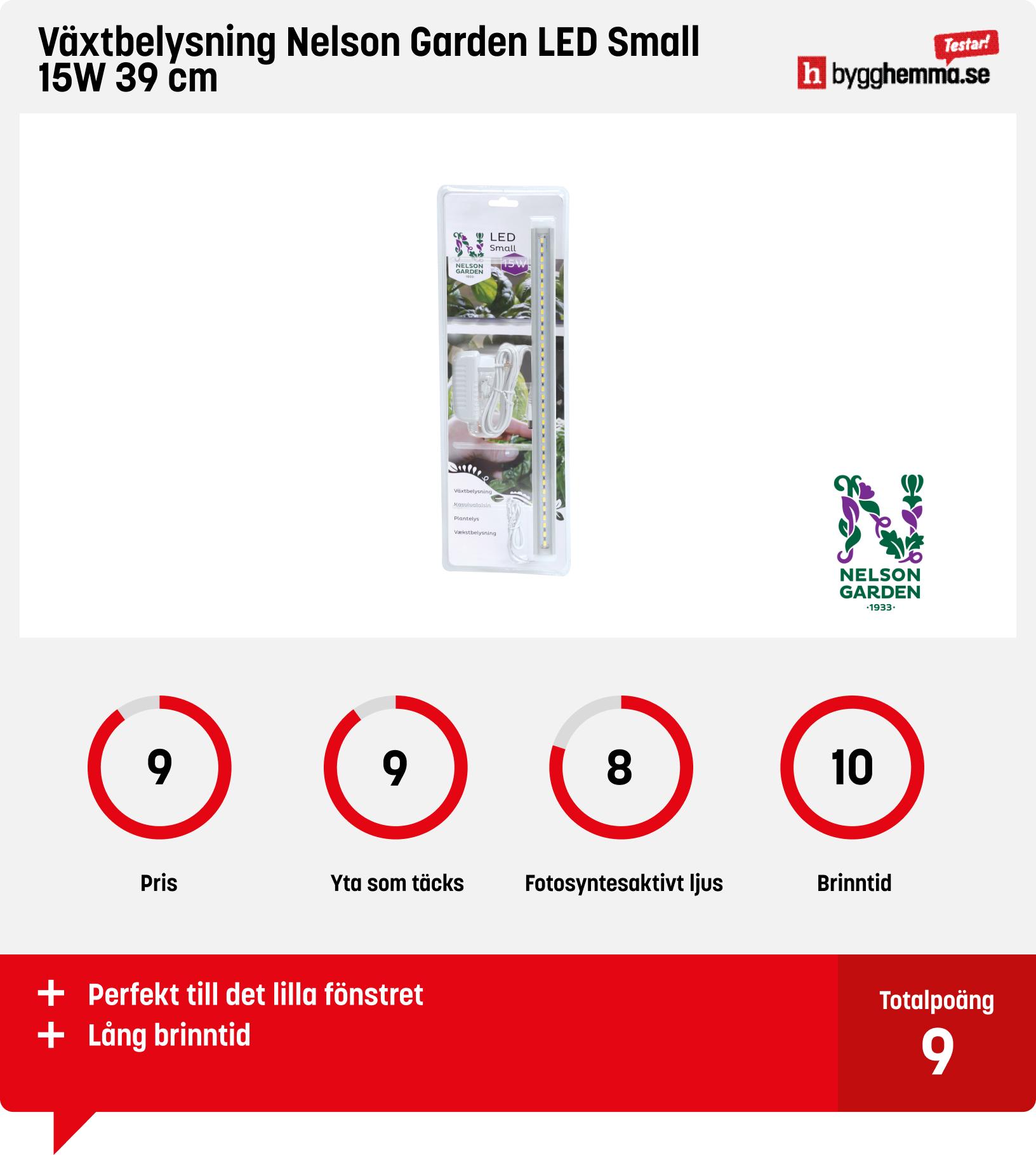Västbelysning bäst i test - Växtbelysning Nelson Garden LED Small 15W 39 cm