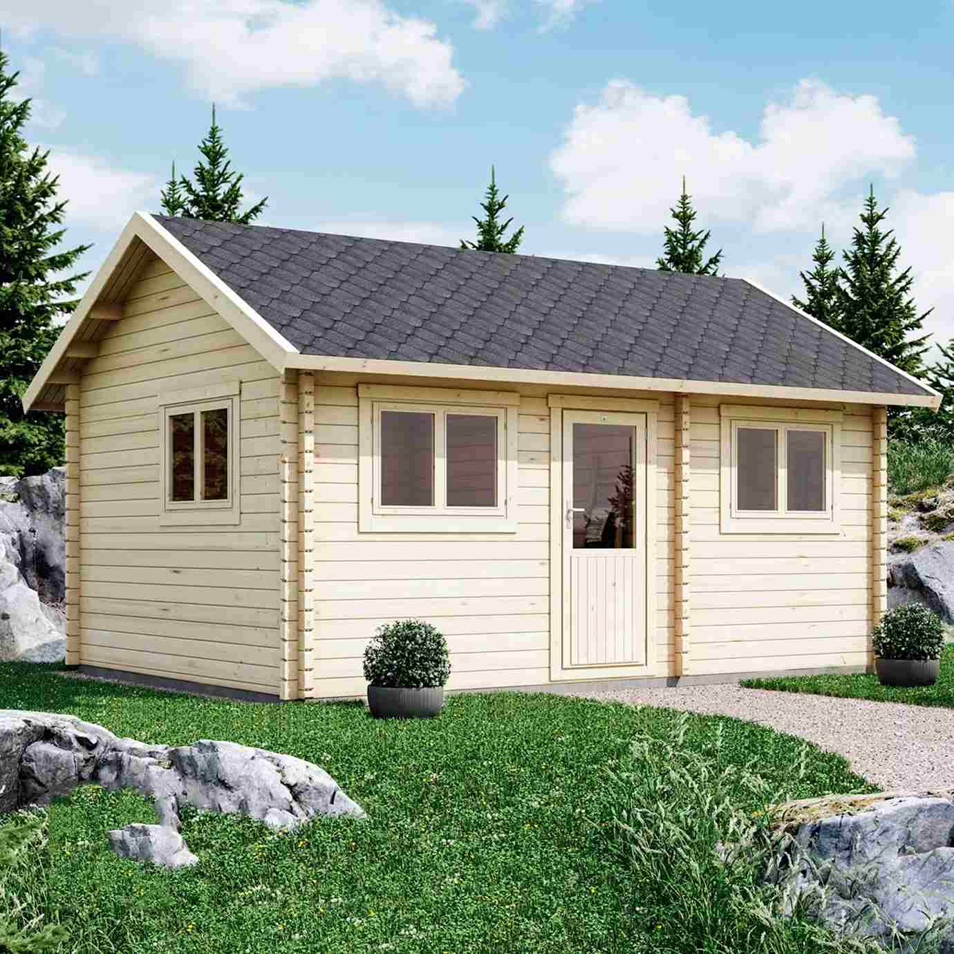 Attefallshus med loft - Luoman Lillevilla