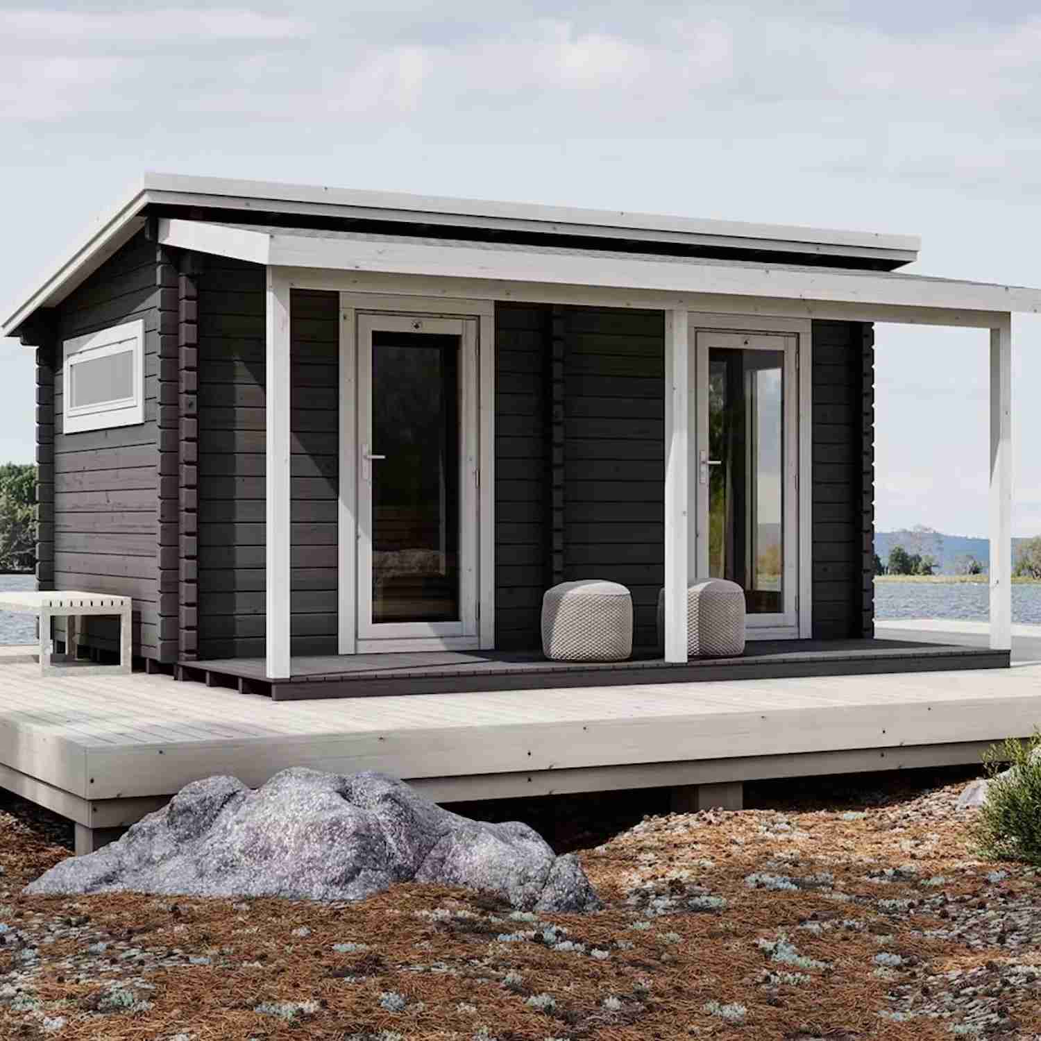 Bastustuga med relax - Bastu Luoman Lillevilla Kihu 13,23 m2