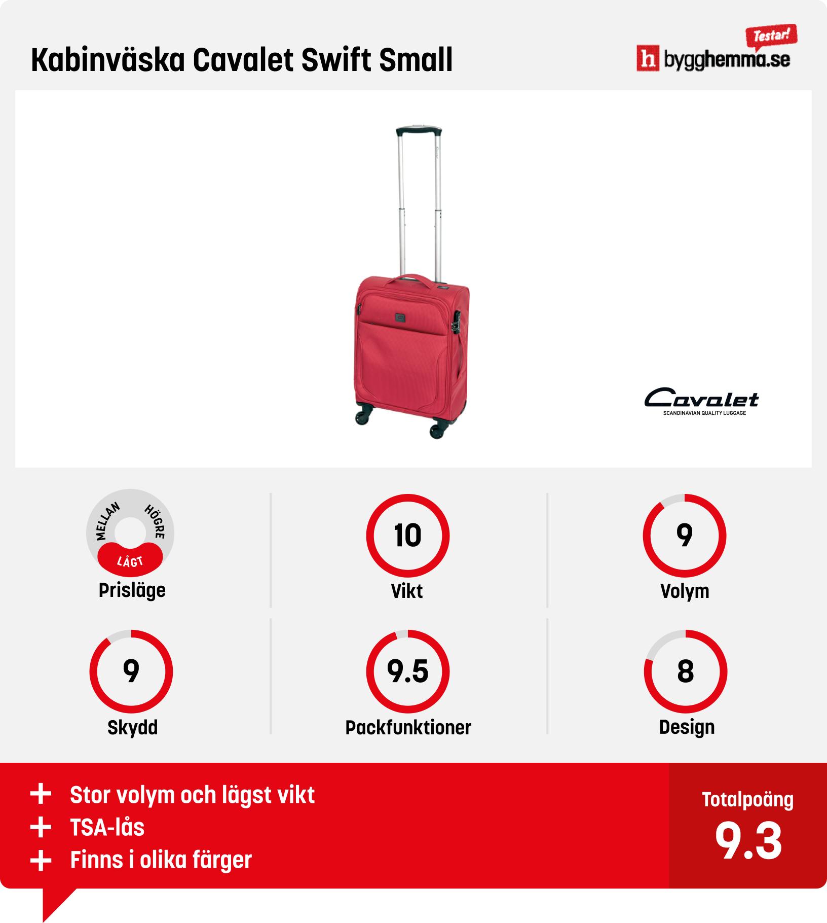 Kabinväska bäst i test - Kabinväska Cavalet Swift Small