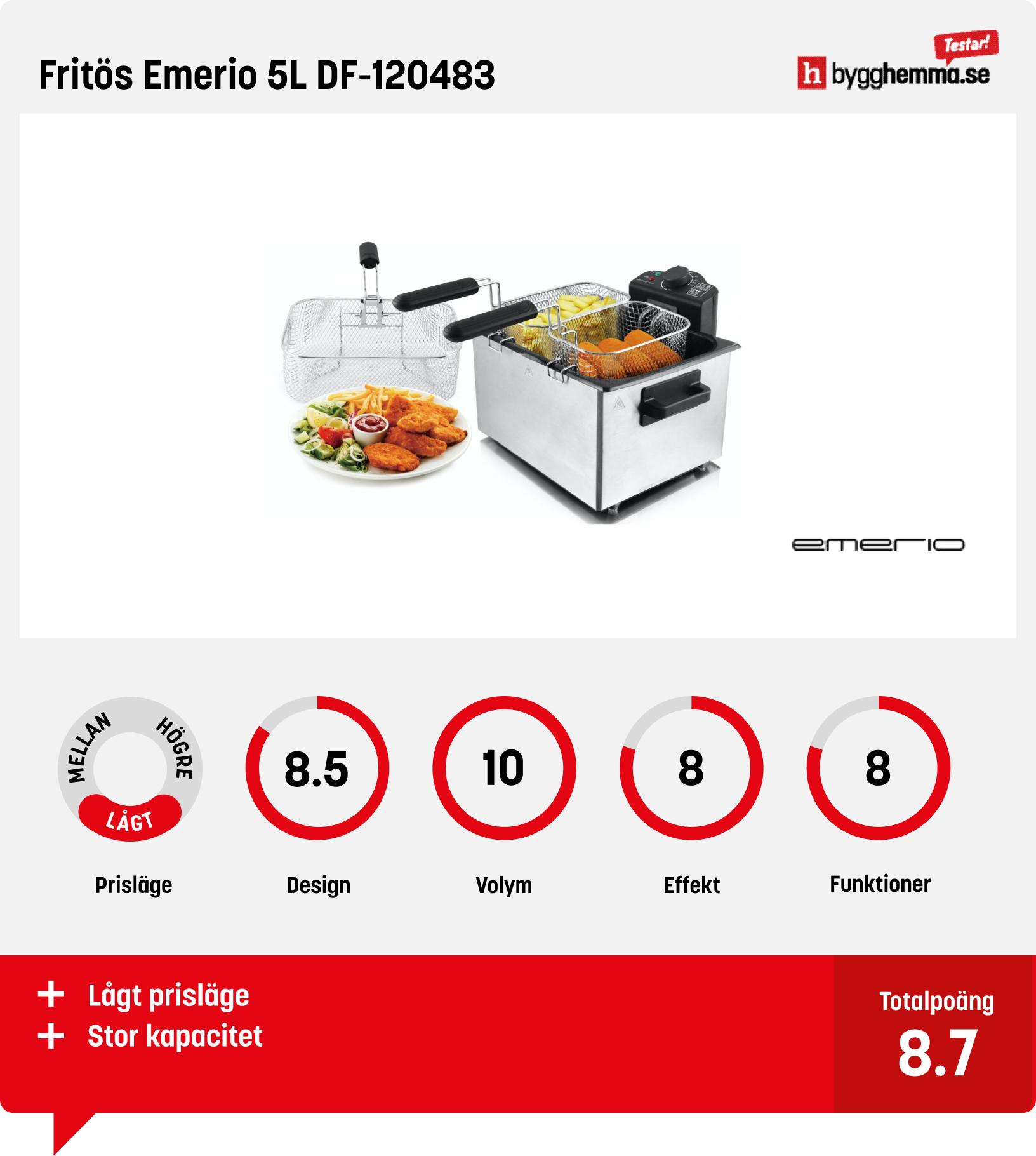 Fritös bäst i test - Fritös Emerio 5L DF-120483