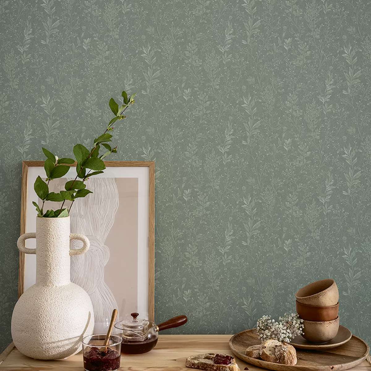 Tapet hall - duro-hav-och-land-tuva-gron