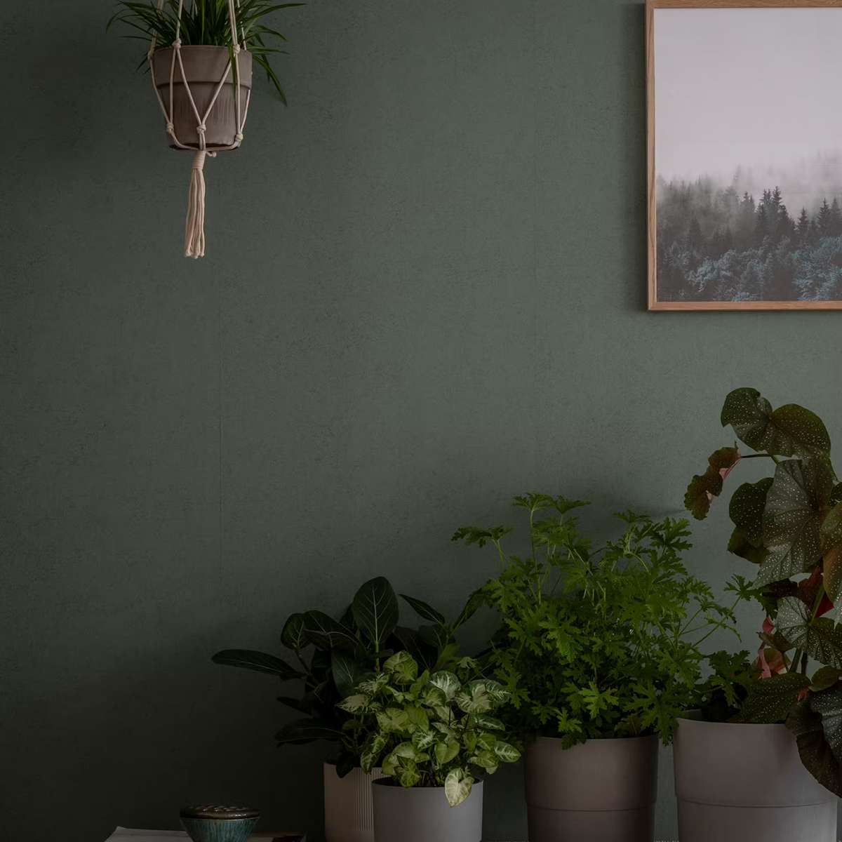 Tapet vardagsrum - tapet-duro-sten-gron-marmor