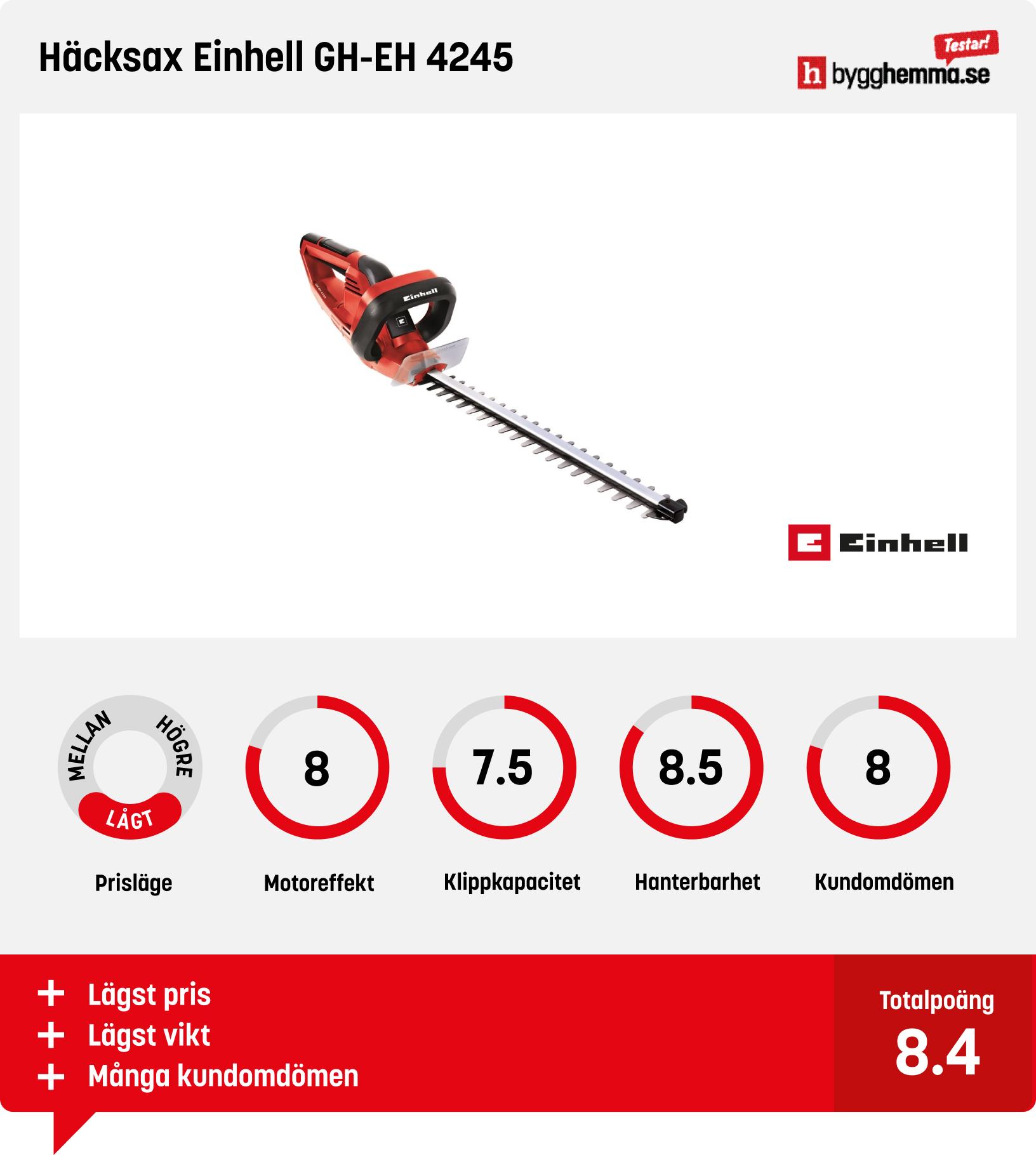 Elektrisk häcksax bäst i test