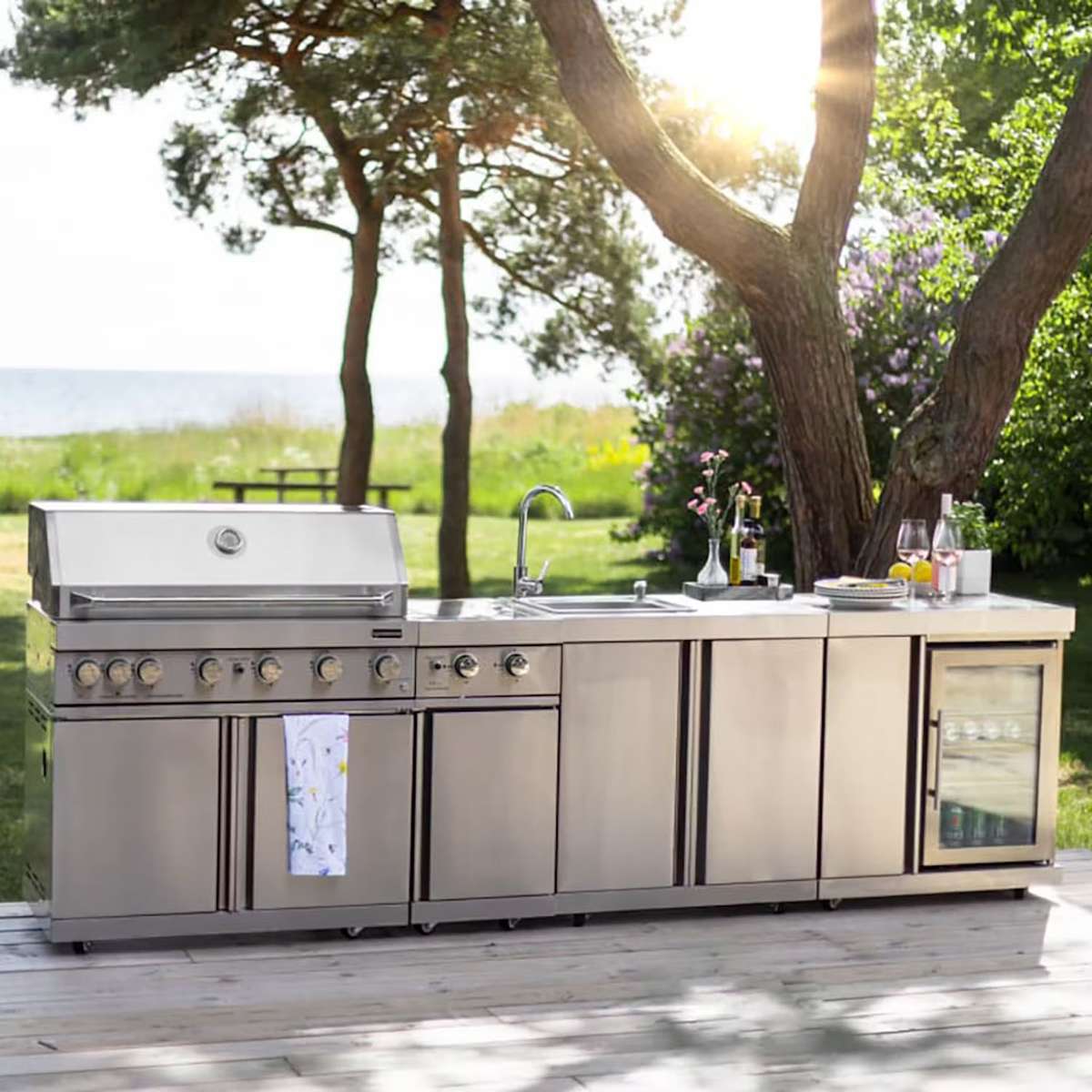Bygga utekök - Fristående Utekök Myoutdoorkitchen Stainless Collection Florida