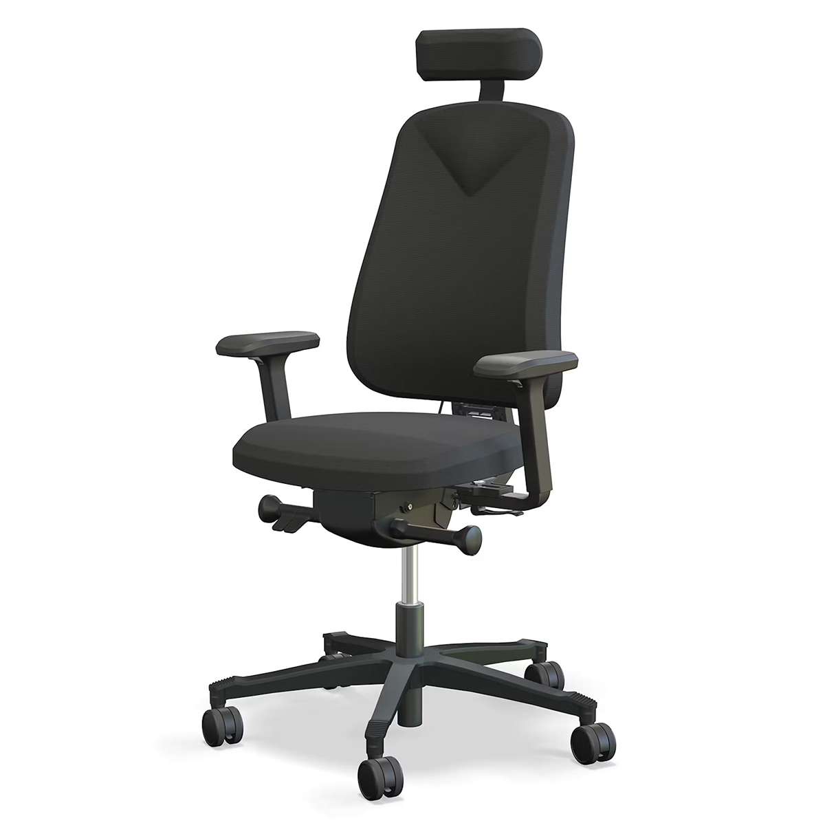 Ergonomiska kontorsstolar - kontorsstol-lanab-group-hoganas-280-med-armstod-och-nackstod