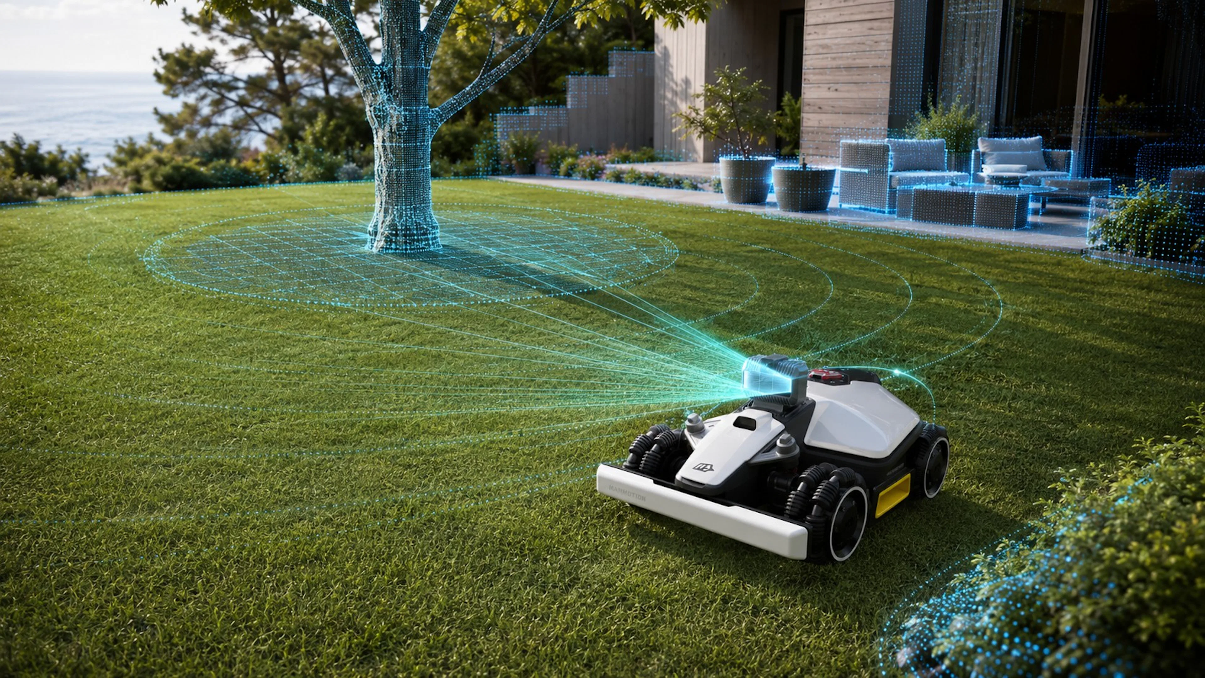 Kabelfri robotgräsklippare med och utan gps – så fungerar RTK, NRTK, LiDAR och kamera