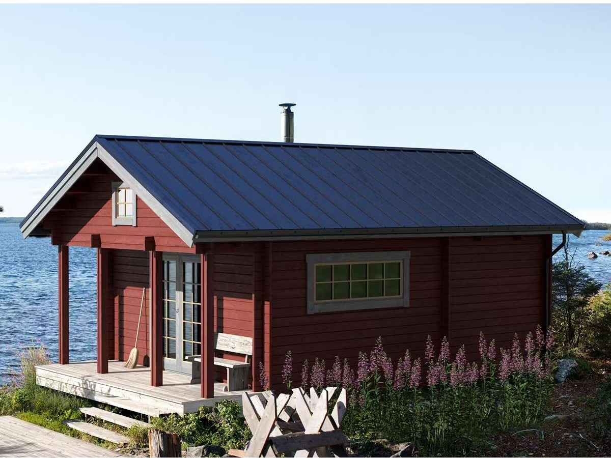 Attefallshus med loft och trappa - attefallshus-baseco-sjobonas-30-m2-stuga-med-loft