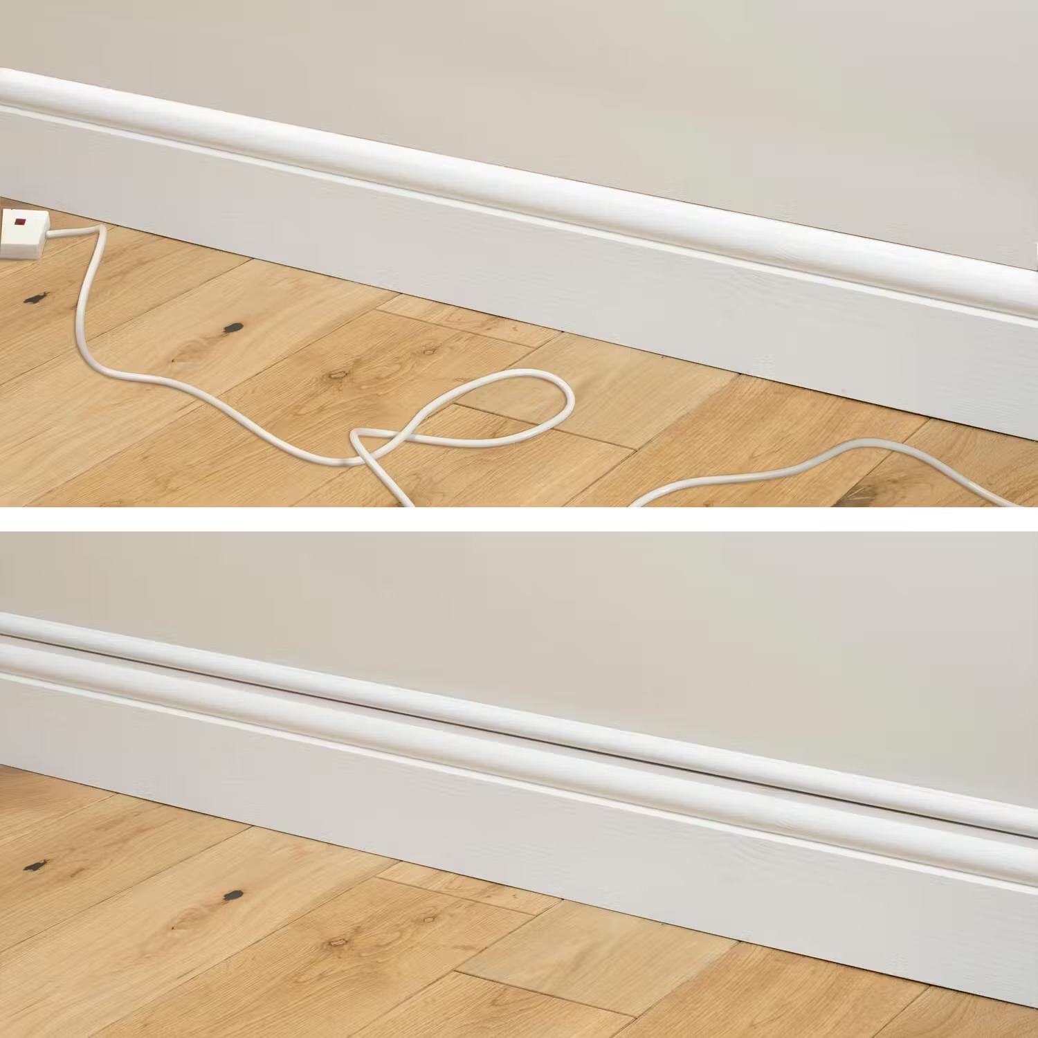 gömma sladdar med kabellist och kabelgömma