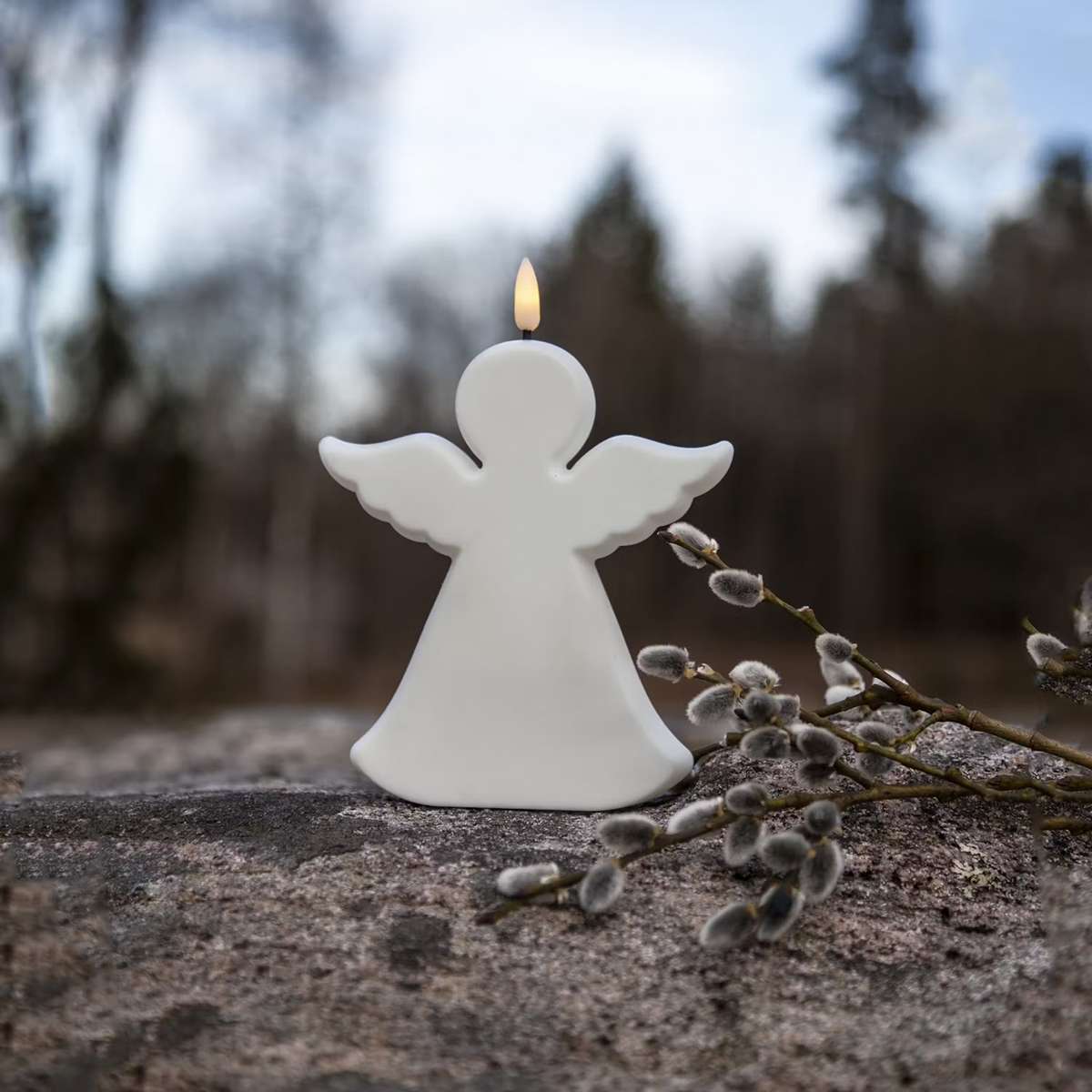 Gravljus i LED - gravljus-star-trading-flamme-angel-led